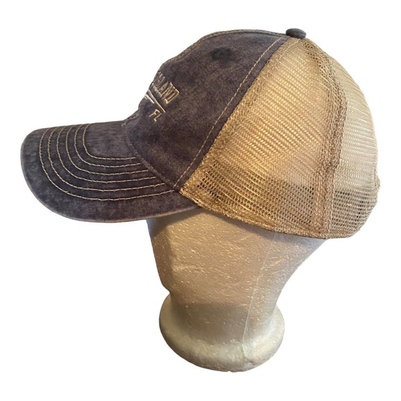 Sanibel Island Denim Mesh Trucker Hat Adjustable Unisex Royal Resortwear - Picture 2 of 5